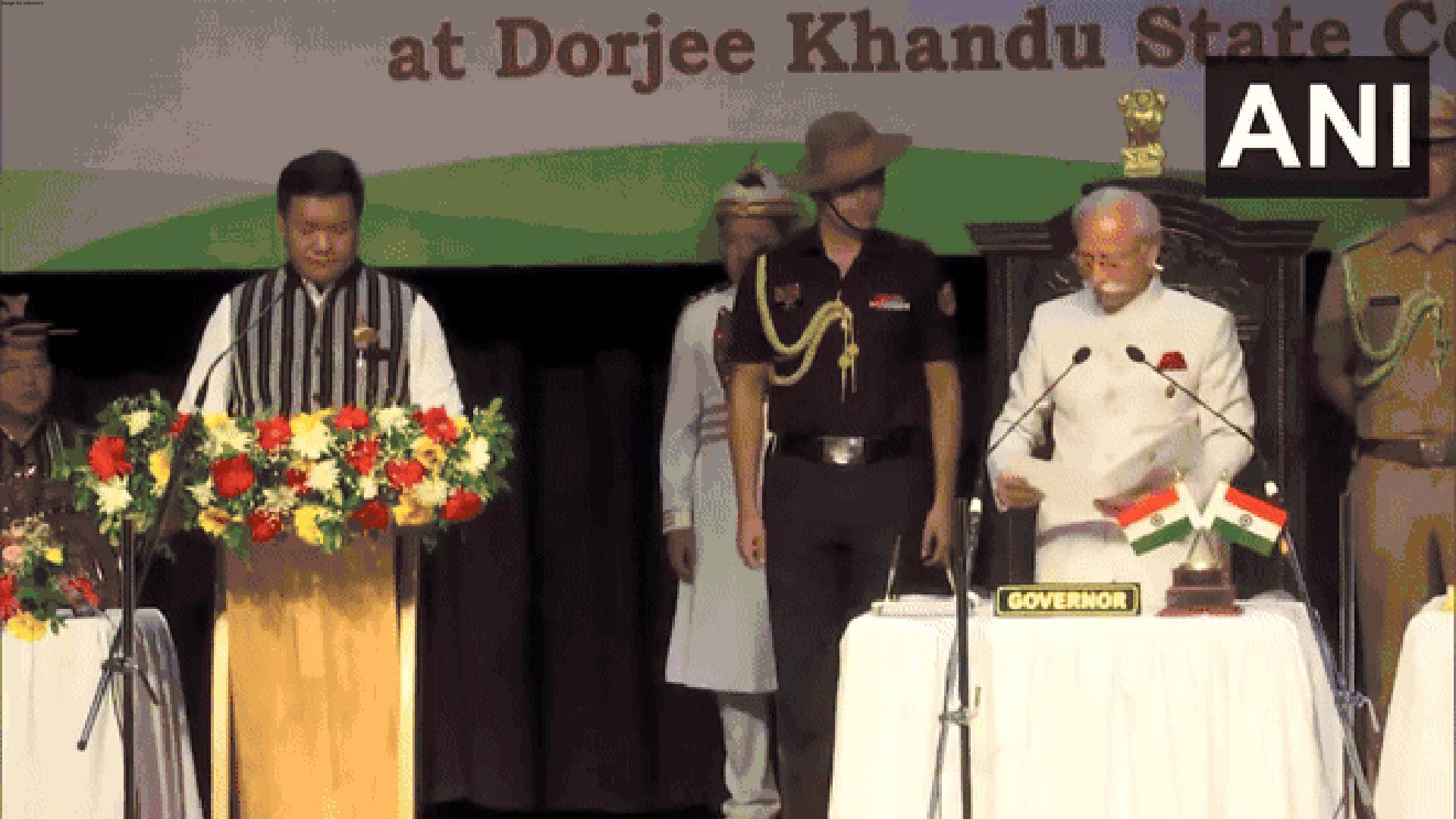 Pema Khandu sworn in as Chief Minister of Arunachal Pradesh for 3rd straight term